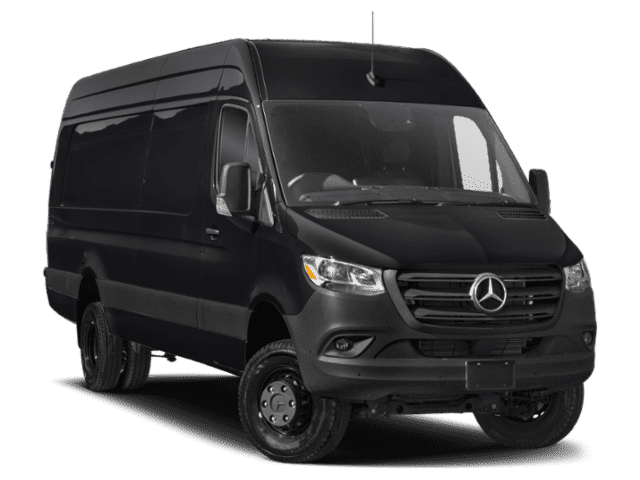 Mercedes-Benz van for airport shuttle service