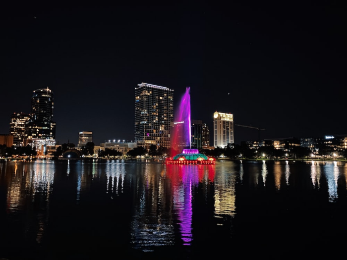 Orlando skyline at night