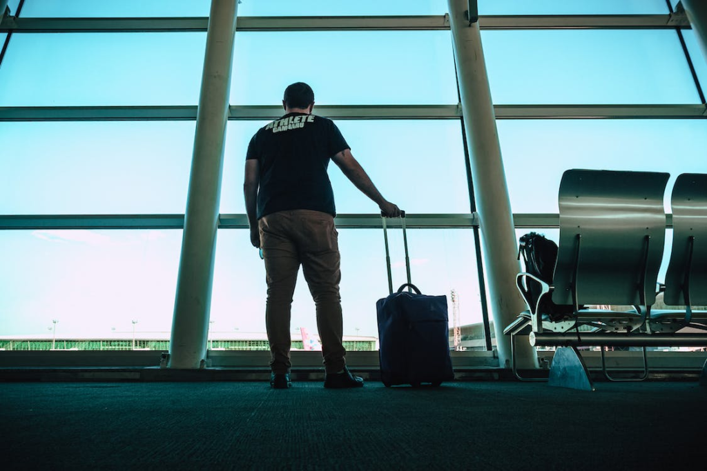 a person flying for the first time