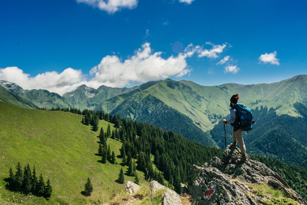 a man traveling on his own after overcoming his travel anxiety