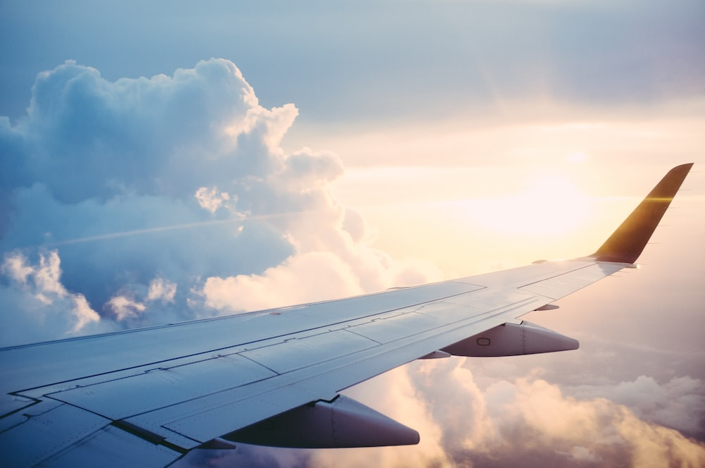 view from a plane’s window